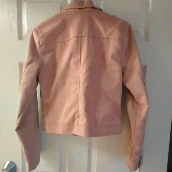 Dusty Pink Suede Jacket - Picture 6 of 6